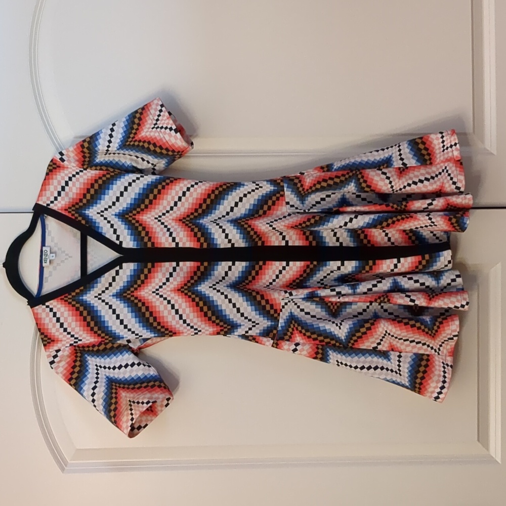 Kenzo Chevron Print Dress
